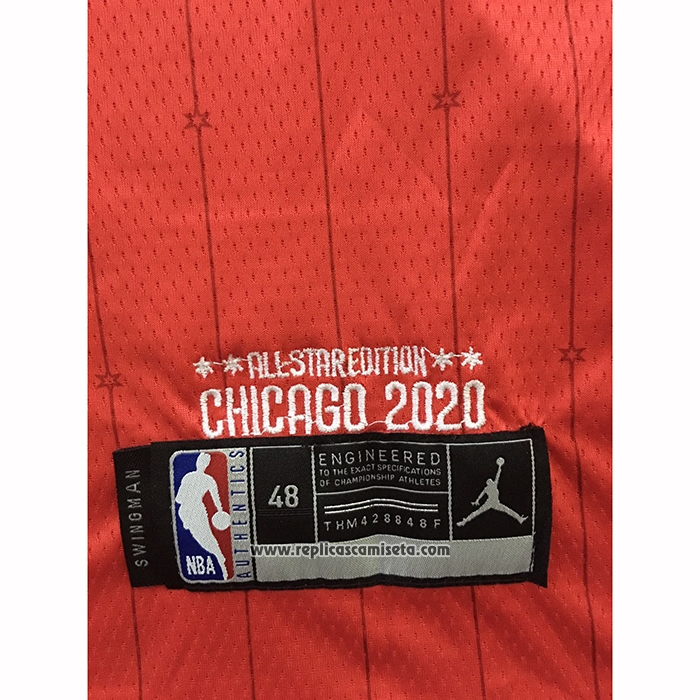 Camiseta All Star 2020 Los Angeles Clippers Kawhi Leonard #2 Rojo